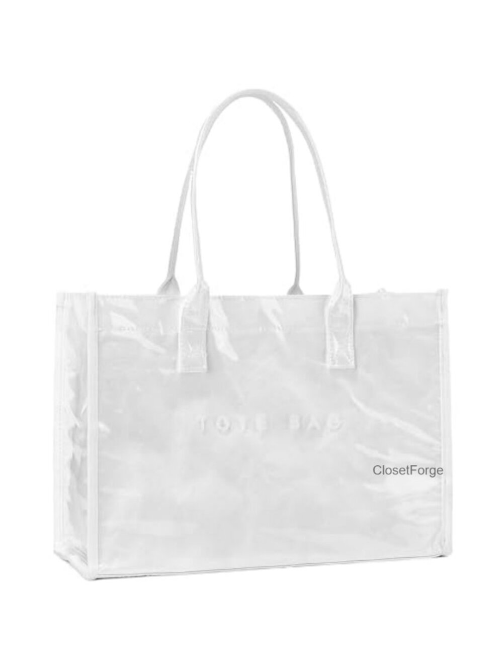 Large PVC Tote Bag Work Handbag Waterproof Laptop Purse
